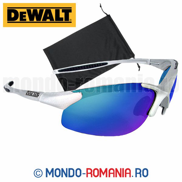Ochelari de protectie cu lentile albastre oglinda - Ochelari DeWALT